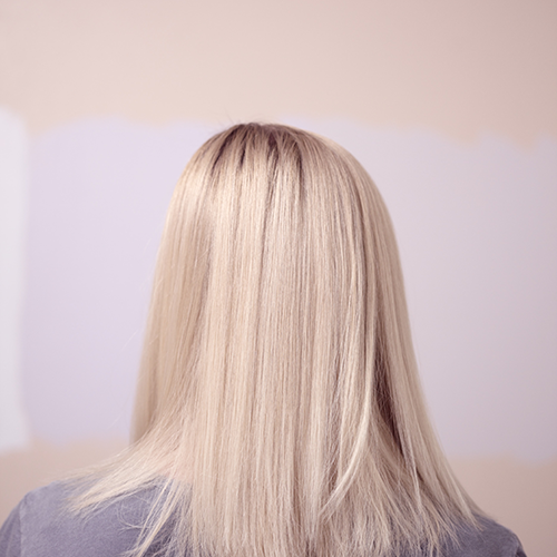 straigt blonde hair